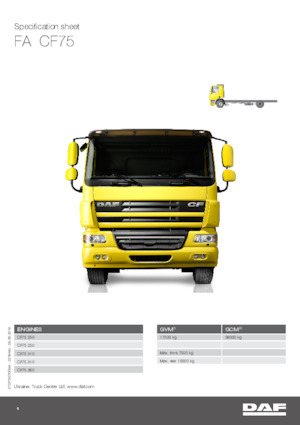 Merevvázak DAF CF 75.360 FA