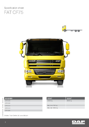 Merevvázak DAF CF 75.360 FAT