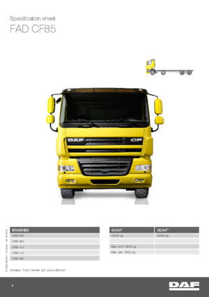Merevvázak DAF CF 85.460 FAD