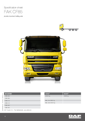 Merevvázak DAF CF 85.410 FAK