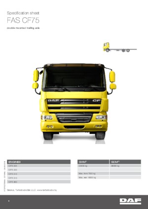 Merevvázak DAF CF 75.250 FAS