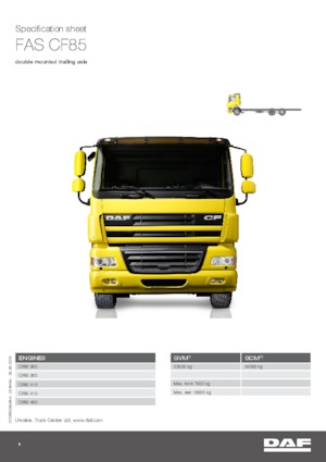 Merevvázak DAF CF 85.360 FAS