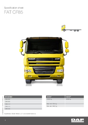 Merevvázak DAF CF 85.360 FAT