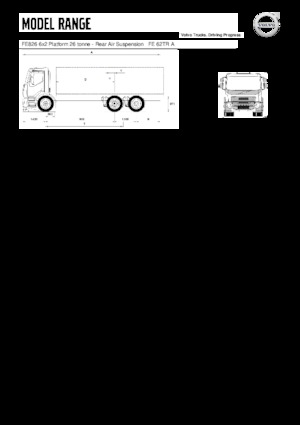 Merevvázak Volvo Trucks FE826 6x2 Platform