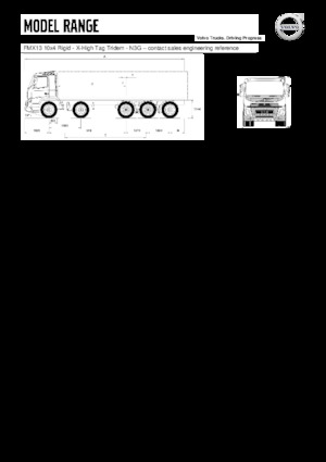 Merevvázak Volvo Trucks FMX13.420 10x4 Rigid -X-High Tag Tridem