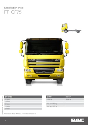 Nyergesvontatók DAF CF 75.250 FT