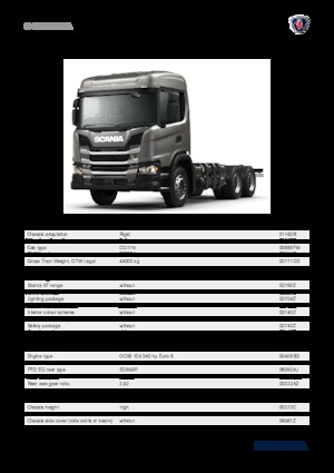 Merevvázak Scania G 340 B6x4HZ