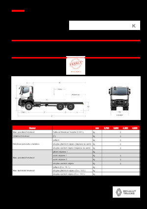 Merevvázak Renault K P6X6 MEDIUM 11L E6