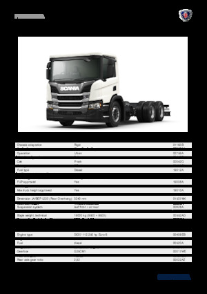 Merevvázak Scania P 250 B6x4NA