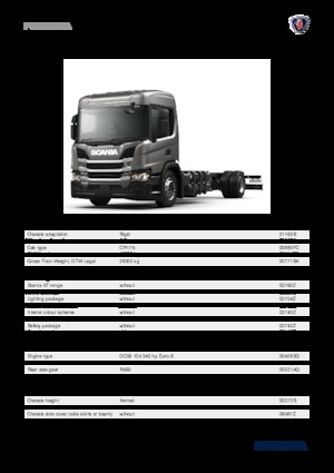 Merevvázak Scania P 340 B4x2NA