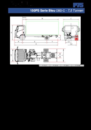 Merevvázak Isuzu P75 M