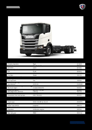 Merevvázak Scania R 280 B6x2NA