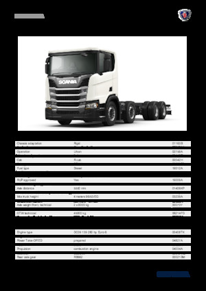 Merevvázak Scania R 280 B8x4NA