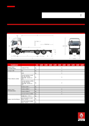 Merevvázak Renault T 480.24.5 6x2 R LOW E6