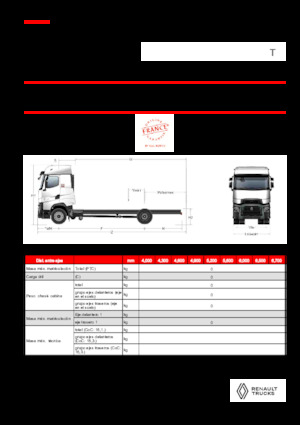 Merevvázak Renault T HIGH P4X2 LOW 13L E6