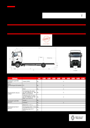 Merevvázak Renault T HIGH P4X2 LOW 13L E6