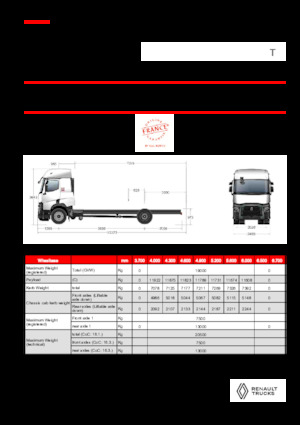 Merevvázak Renault T P4X2 13L E6