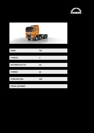 Merevvázak MAN TGS 41.420 8x6