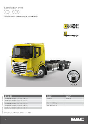 Merevvázak DAF XD 370 FAS