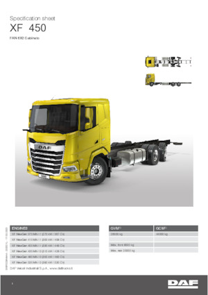 Merevvázak DAF XF 430 FAN