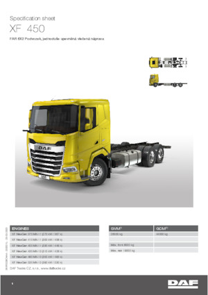 Merevvázak DAF XF 530 FAR