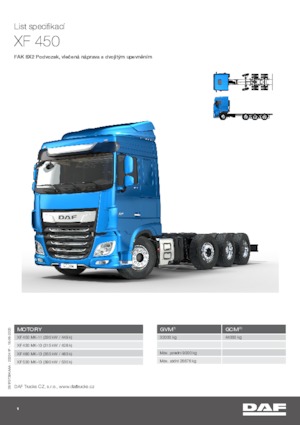 Merevvázak DAF XF 450 FAK