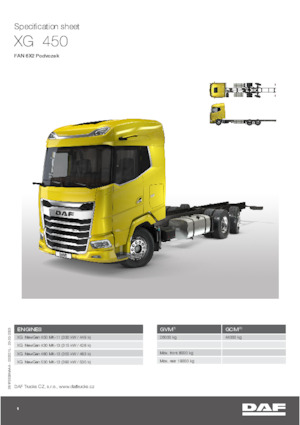 Merevvázak DAF XG 530 FAN