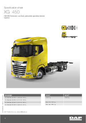 Merevvázak DAF XG 430 FAR Low Deck