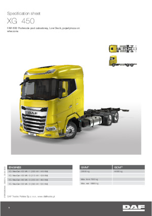 Merevvázak DAF XG 430 FAR Low Deck