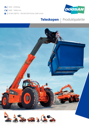 Teleszkópos rakodók Doosan DT160