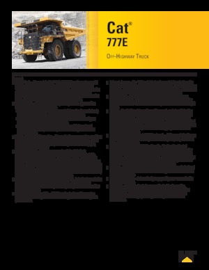 Merevvázas dömperek Caterpillar 777E