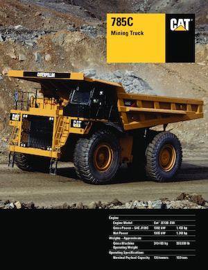 Merevvázas dömperek Caterpillar 785C