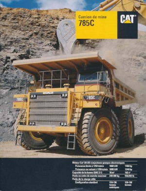 Merevvázas dömperek Caterpillar 785C