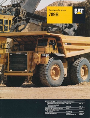 Merevvázas dömperek Caterpillar 789B