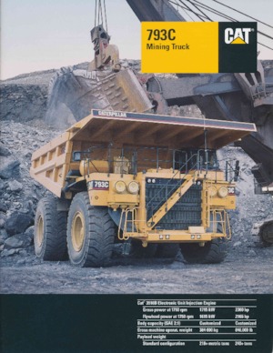 Merevvázas dömperek Caterpillar 793C