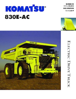 Merevvázas dömperek Komatsu 830E-1AC