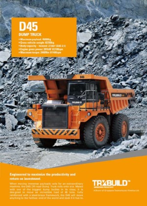 Merevvázas dömperek TRXBUILD D45