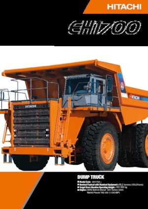 Merevvázas dömperek Hitachi EH1700-3