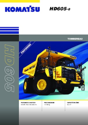 Merevvázas dömperek Komatsu HD605-8E0