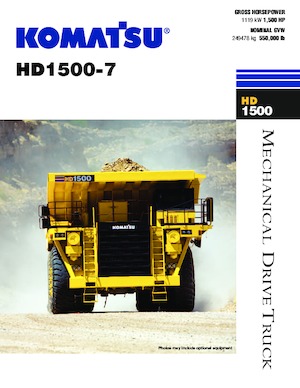 Merevvázas dömperek Komatsu HD1500-7