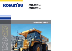 Merevvázas dömperek Komatsu HD605-8E0