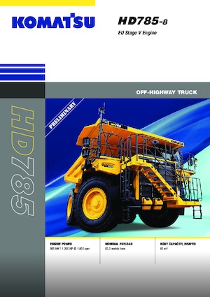 Merevvázas dömperek Komatsu HD785-8E0