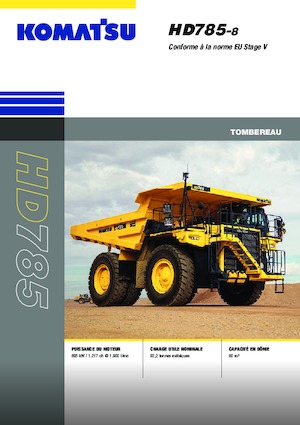 Merevvázas dömperek Komatsu HD785-8E0