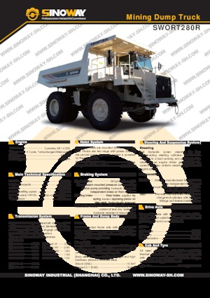Merevvázas dömperek Sinoway SWORT280R