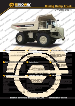 Merevvázas dömperek Sinoway SWORT600R
