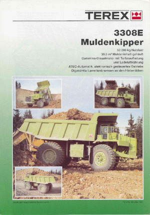 Merevvázas dömperek Terex 3308E