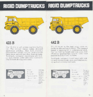 Merevvázas dömperek Volvo 425 B