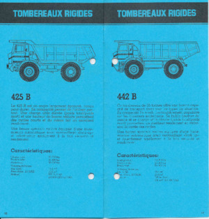 Merevvázas dömperek Volvo 425 B