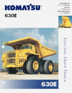 Merevvázas dömperek Komatsu 630E