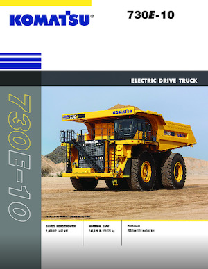 Merevvázas dömperek Komatsu 730E-10